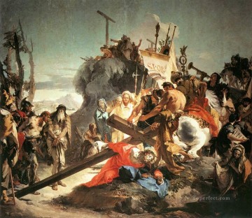  christ painting - Christ Carrying the Cross religious Giovanni Battista Tiepolo